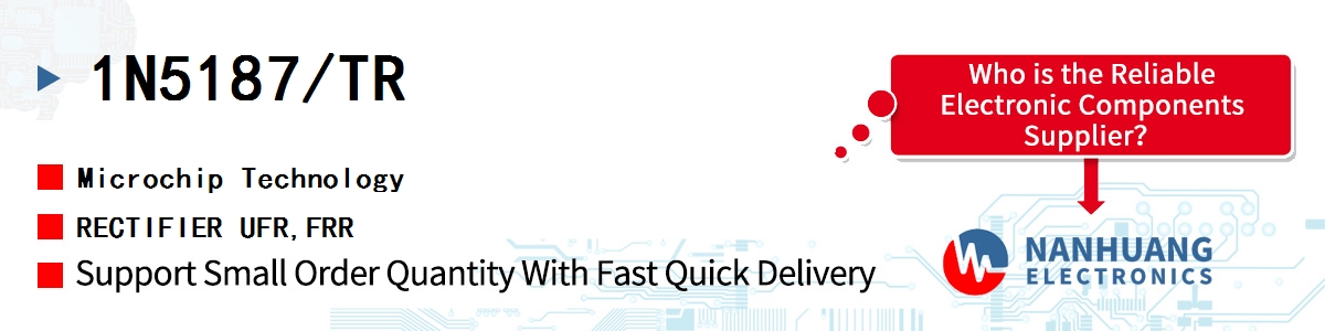 1N5187/TR Microchip RECTIFIER UFR,FRR