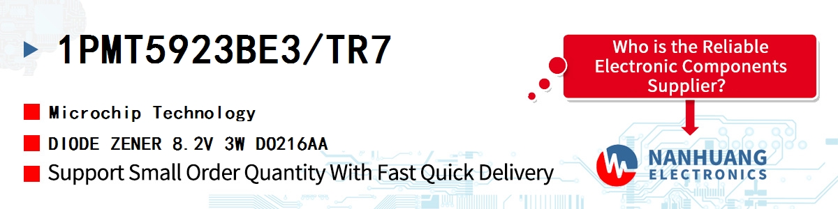 1PMT5923BE3/TR7 Microchip DIODE ZENER 8.2V 3W DO216AA