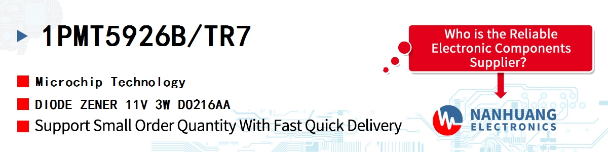 1PMT5926B/TR7 Microchip DIODE ZENER 11V 3W DO216AA