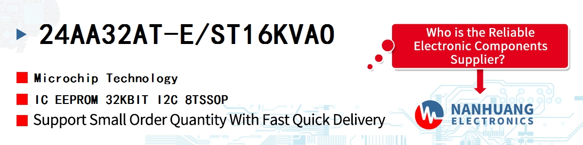 24AA32AT-E/ST16KVAO Microchip IC EEPROM 32KBIT I2C 8TSSOP