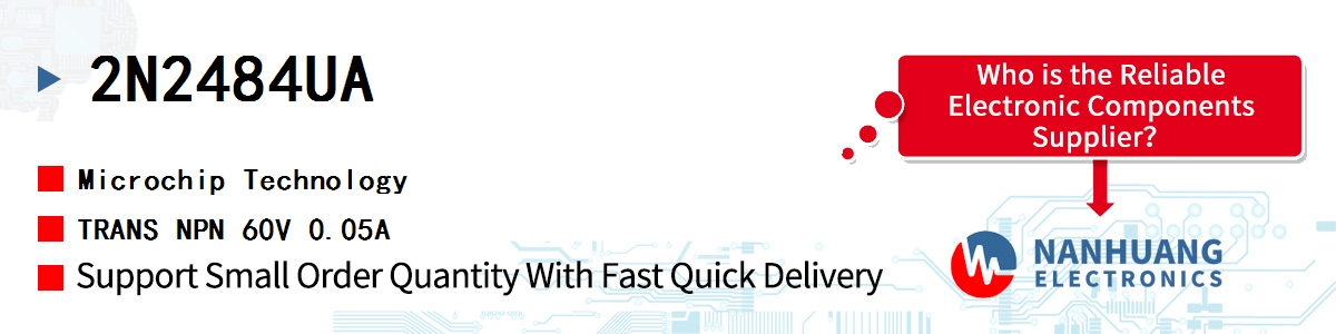 2N2484UA Microchip TRANS NPN 60V 0.05A