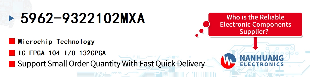 5962-9322102MXA Microchip IC FPGA 104 I/O 132CPGA