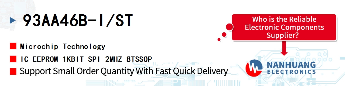 93AA46B-I/ST Microchip IC EEPROM 1KBIT SPI 2MHZ 8TSSOP