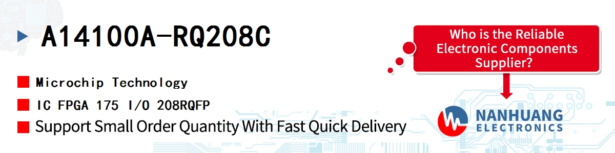 A14100A-RQ208C Microchip IC FPGA 175 I/O 208RQFP