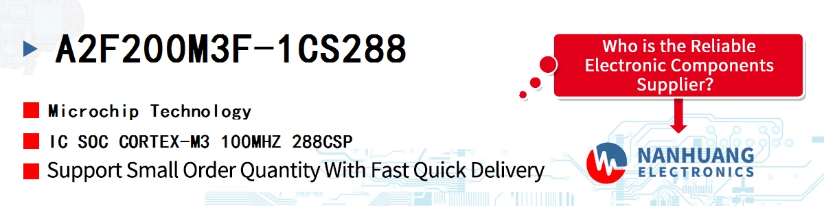 A2F200M3F-1CS288 Microchip IC SOC CORTEX-M3 100MHZ 288CSP