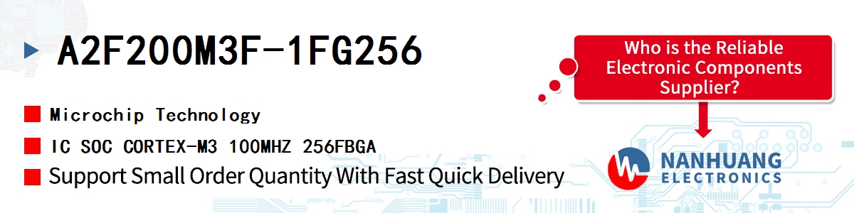 A2F200M3F-1FG256 Microchip IC SOC CORTEX-M3 100MHZ 256FBGA