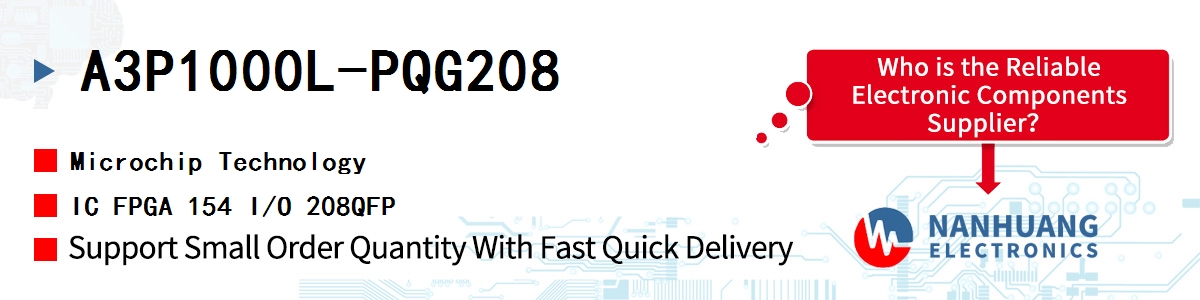A3P1000L-PQG208 Microchip IC FPGA 154 I/O 208QFP