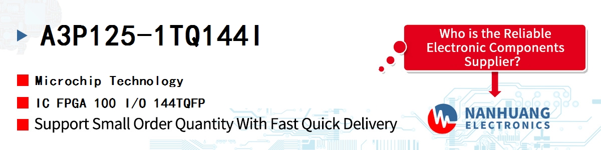 A3P125-1TQ144I Microchip IC FPGA 100 I/O 144TQFP