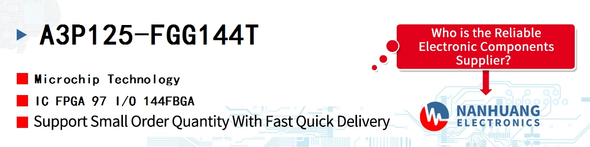A3P125-FGG144T Microchip IC FPGA 97 I/O 144FBGA