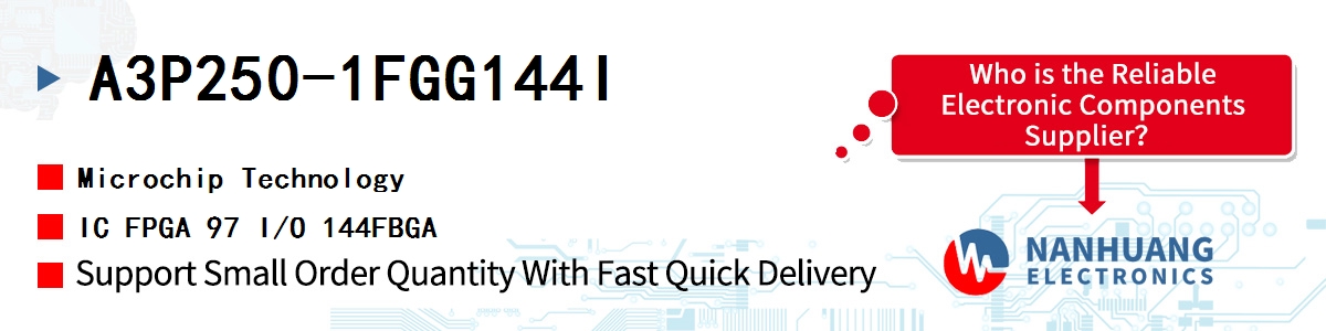 A3P250-1FGG144I Microchip IC FPGA 97 I/O 144FBGA