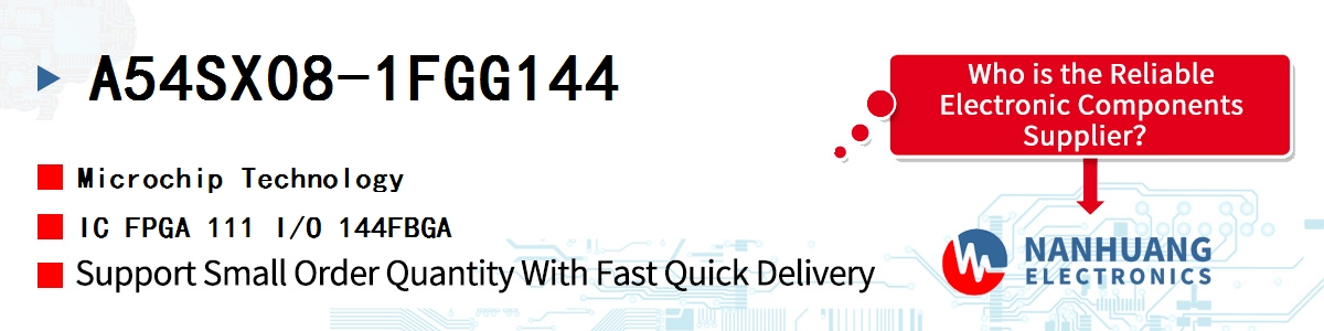 A54SX08-1FGG144 Microchip IC FPGA 111 I/O 144FBGA