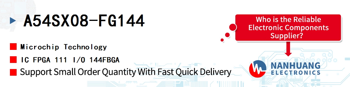 A54SX08-FG144 Microchip IC FPGA 111 I/O 144FBGA