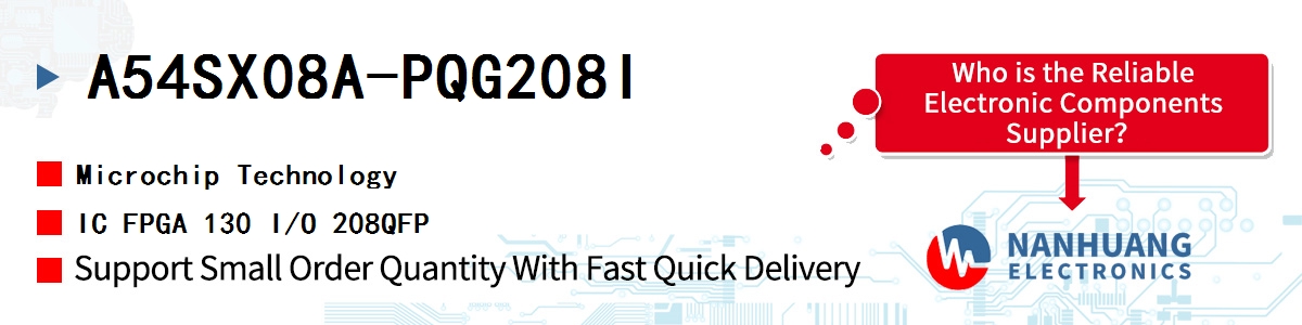 A54SX08A-PQG208I Microchip IC FPGA 130 I/O 208QFP