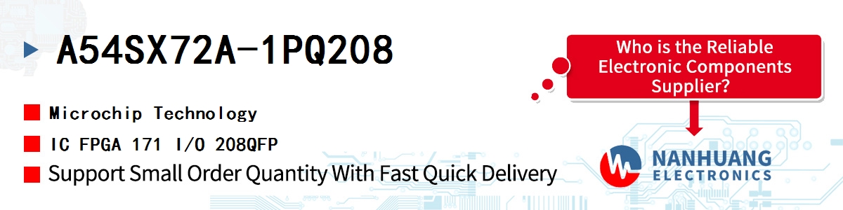 A54SX72A-1PQ208 Microchip IC FPGA 171 I/O 208QFP