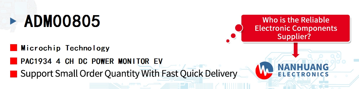 ADM00805 Microchip PAC1934 4 CH DC POWER MONITOR EV