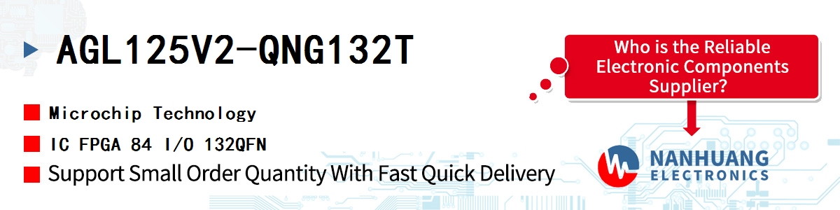 AGL125V2-QNG132T Microchip IC FPGA 84 I/O 132QFN