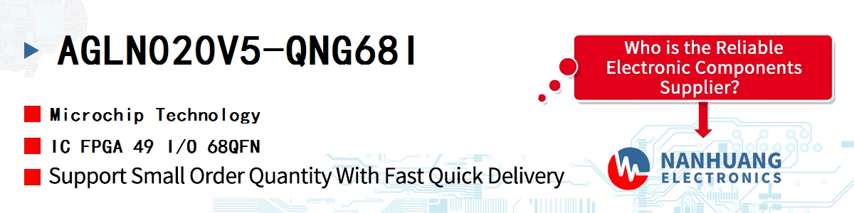 AGLN020V5-QNG68I Microchip IC FPGA 49 I/O 68QFN