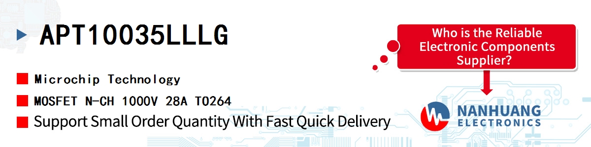 APT10035LLLG Microchip MOSFET N-CH 1000V 28A TO264