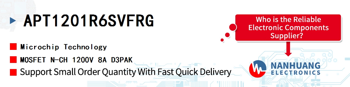 APT1201R6SVFRG Microchip MOSFET N-CH 1200V 8A D3PAK