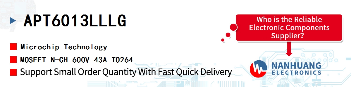 APT6013LLLG Microchip MOSFET N-CH 600V 43A TO264
