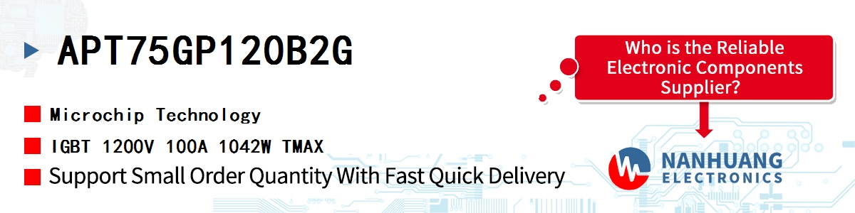 APT75GP120B2G Microchip IGBT 1200V 100A 1042W TMAX