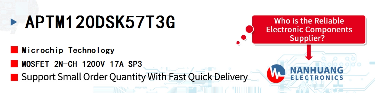 APTM120DSK57T3G Microchip MOSFET 2N-CH 1200V 17A SP3