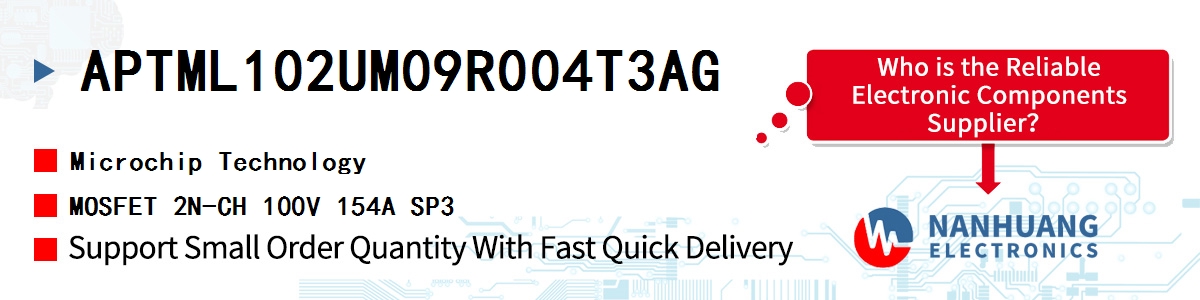 APTML102UM09R004T3AG Microchip MOSFET 2N-CH 100V 154A SP3