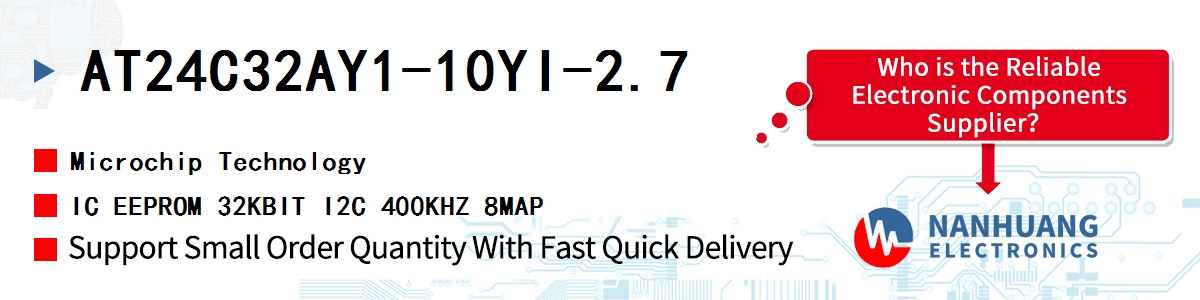 AT24C32AY1-10YI-2.7 Microchip IC EEPROM 32KBIT I2C 400KHZ 8MAP