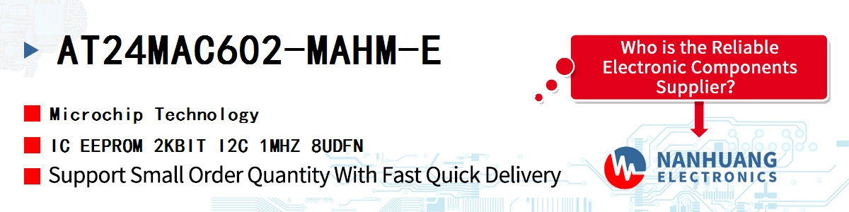 AT24MAC602-MAHM-E Microchip IC EEPROM 2KBIT I2C 1MHZ 8UDFN