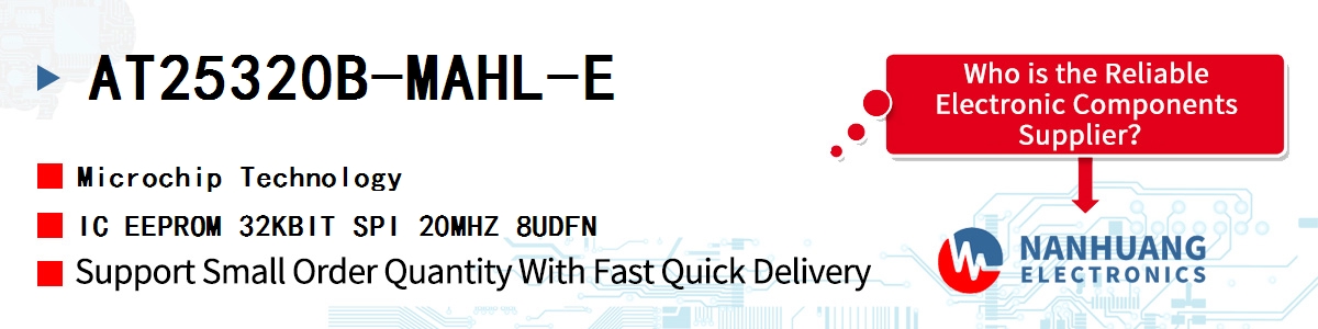 AT25320B-MAHL-E Microchip IC EEPROM 32KBIT SPI 20MHZ 8UDFN