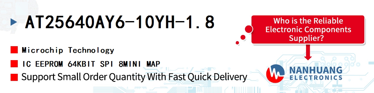 AT25640AY6-10YH-1.8 Microchip IC EEPROM 64KBIT SPI 8MINI MAP