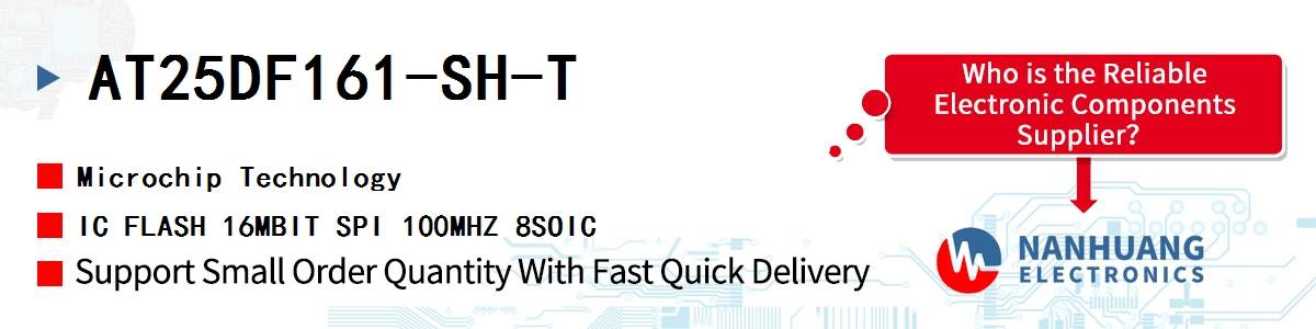 AT25DF161-SH-T Microchip IC FLASH 16MBIT SPI 100MHZ 8SOIC