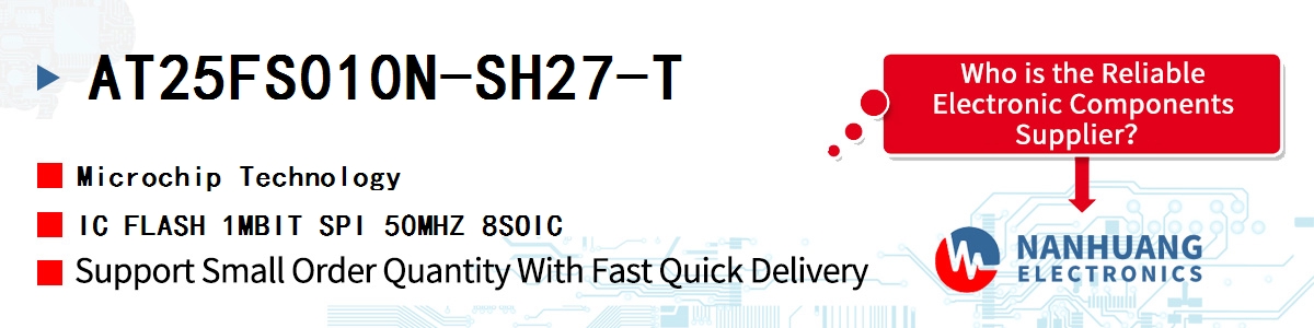 AT25FS010N-SH27-T Microchip IC FLASH 1MBIT SPI 50MHZ 8SOIC