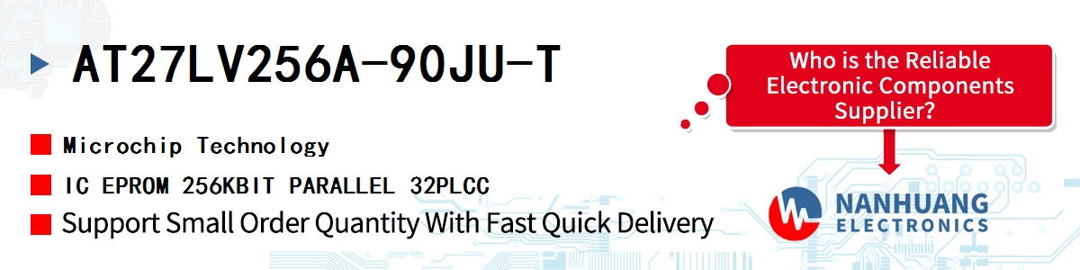 AT27LV256A-90JU-T Microchip IC EPROM 256KBIT PARALLEL 32PLCC