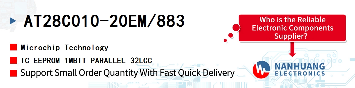 AT28C010-20EM/883 Microchip IC EEPROM 1MBIT PARALLEL 32LCC