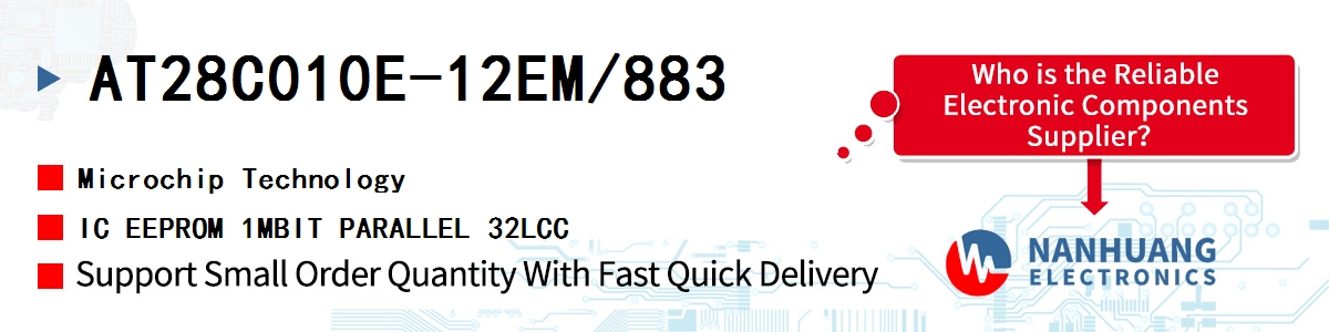 AT28C010E-12EM/883 Microchip IC EEPROM 1MBIT PARALLEL 32LCC