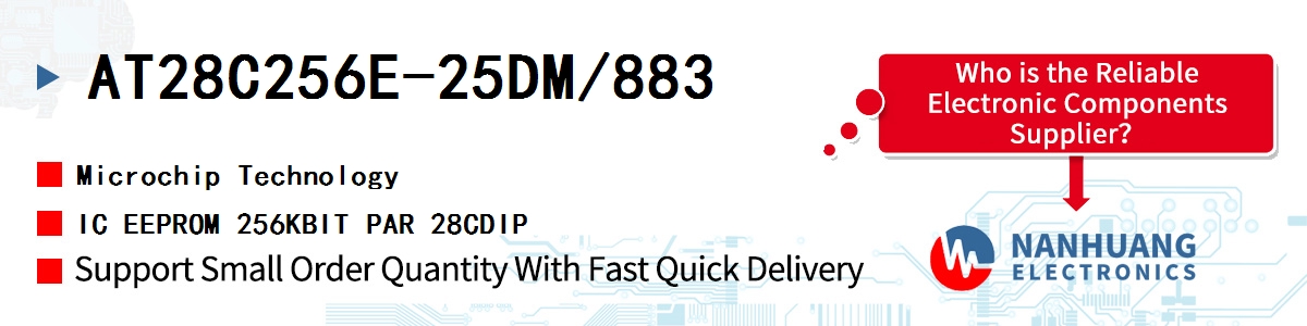 AT28C256E-25DM/883 Microchip IC EEPROM 256KBIT PAR 28CDIP