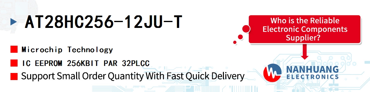 AT28HC256-12JU-T Microchip IC EEPROM 256KBIT PAR 32PLCC