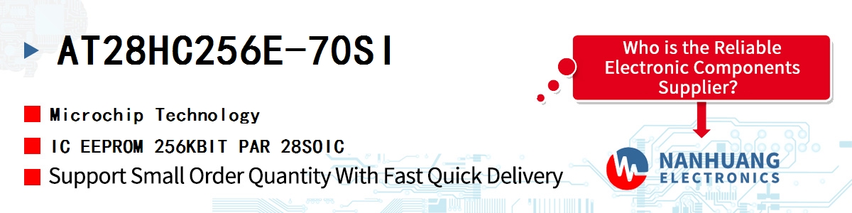 AT28HC256E-70SI Microchip IC EEPROM 256KBIT PAR 28SOIC