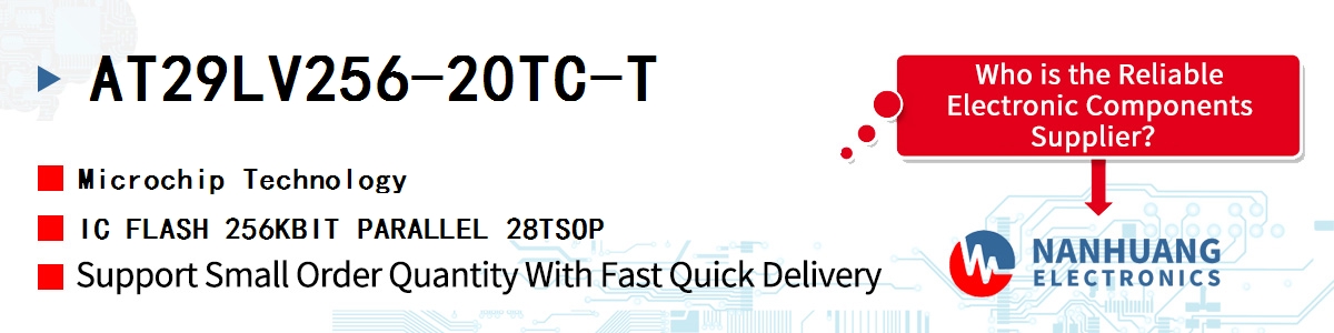 AT29LV256-20TC-T Microchip IC FLASH 256KBIT PARALLEL 28TSOP
