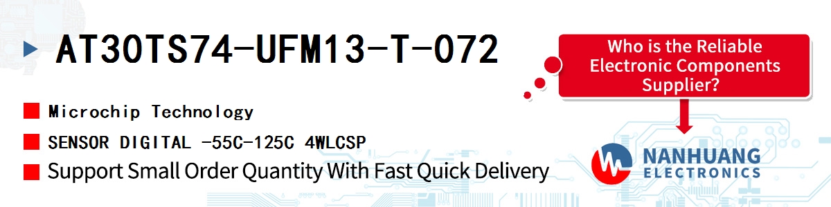 AT30TS74-UFM13-T-072 Microchip SENSOR DIGITAL -55C-125C 4WLCSP