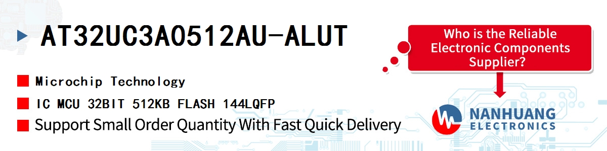 AT32UC3A0512AU-ALUT Microchip IC MCU 32BIT 512KB FLASH 144LQFP