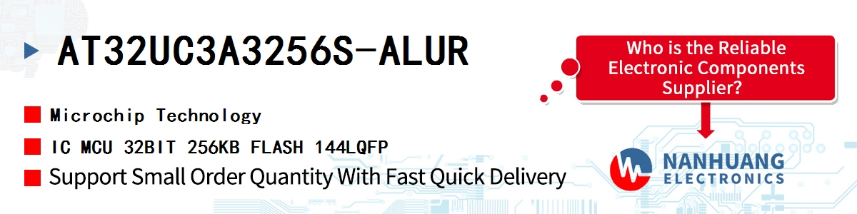 AT32UC3A3256S-ALUR Microchip IC MCU 32BIT 256KB FLASH 144LQFP