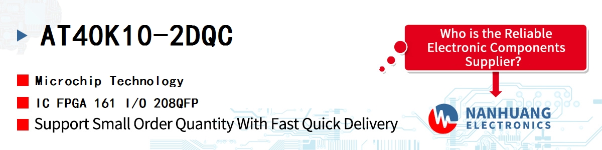 AT40K10-2DQC Microchip IC FPGA 161 I/O 208QFP