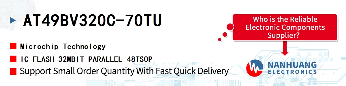 AT49BV320C-70TU Microchip IC FLASH 32MBIT PARALLEL 48TSOP