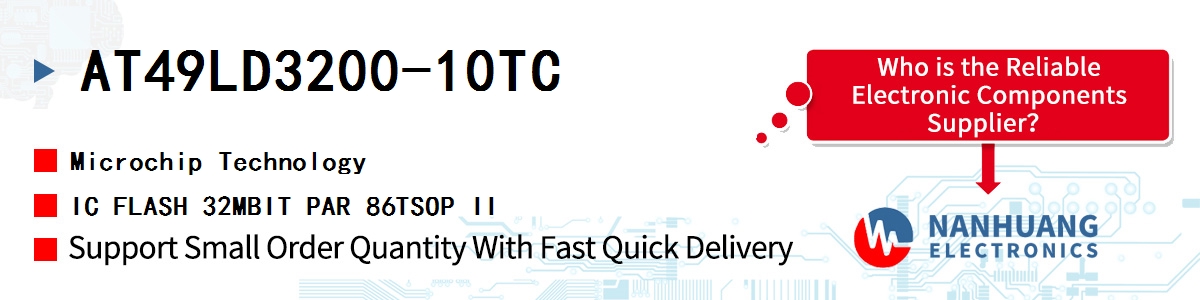 AT49LD3200-10TC Microchip IC FLASH 32MBIT PAR 86TSOP II