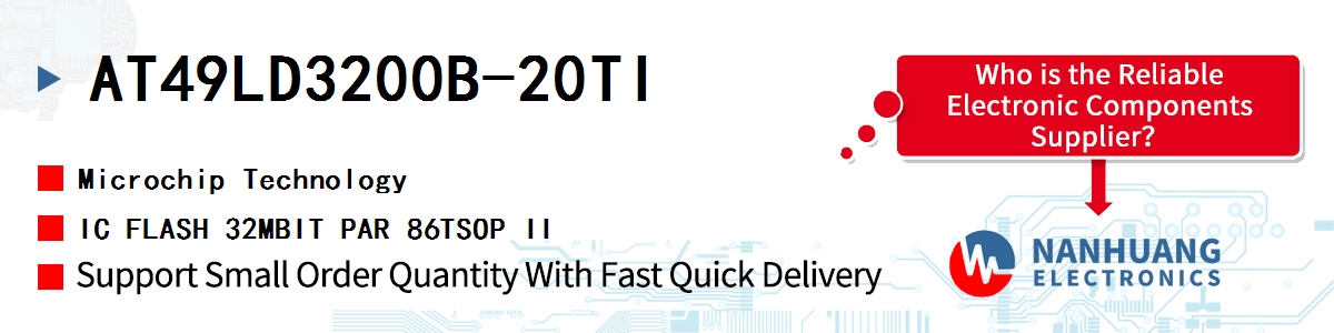 AT49LD3200B-20TI Microchip IC FLASH 32MBIT PAR 86TSOP II