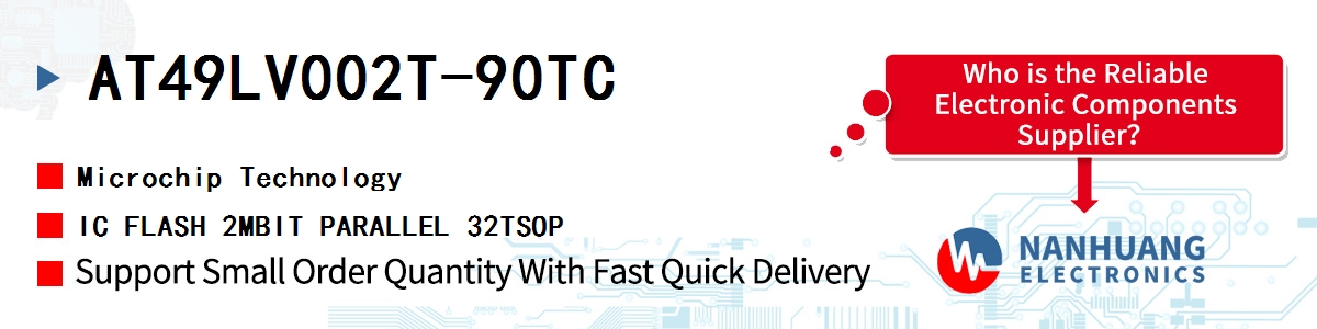 AT49LV002T-90TC Microchip IC FLASH 2MBIT PARALLEL 32TSOP