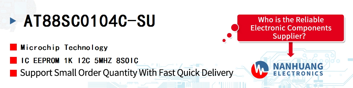 AT88SC0104C-SU Microchip IC EEPROM 1K I2C 5MHZ 8SOIC