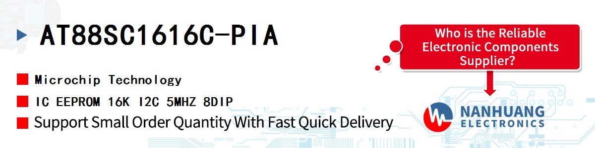 AT88SC1616C-PIA Microchip IC EEPROM 16K I2C 5MHZ 8DIP